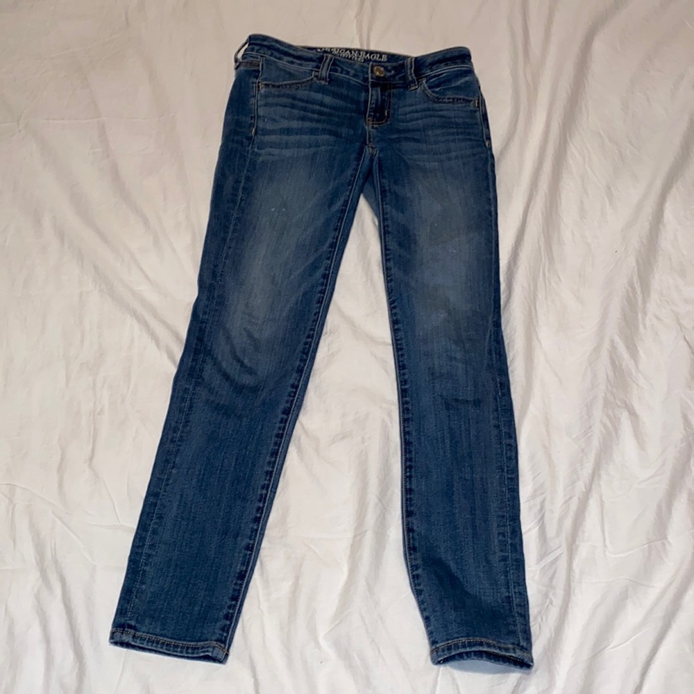 American Eagle Jeans aeo Size 00 short blue denim